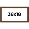 PosterPalooza | Panoramic Traditional Brown Picture Frame - UV Acrylic, Foam Board Backing, Hanging Hardware - 2 of 4