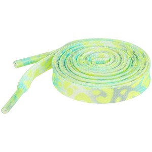 INSPIRE CHIC Leopard Multicolor Tie Dye Gradient Flat Shoelaces Sports Sneakers 2 Pairs - 1 of 4