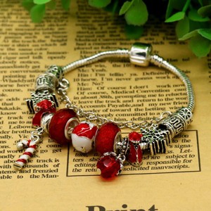 Murano and Swarovski Crystal Christmas Bracelet - 1 of 4