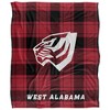 University Of West Alabama Campus Plaid Spirit Silky Touch Super Soft Throw Blanket 50x60 - 2 of 4