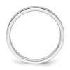 Black Bow Jewelry 2mm Rhodium Plated Sterling Silver Light Flat Comfort Fit Band - 2 of 4