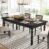 Tribesigns Wood Rectangular Dining Table for 4-6 People - 2 of 4