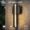 Rennnsan Ombrya 13"H Hardwired Rectangle Industrial LED Dimmable Outdoor Wall Sconce in Black - 2 of 4