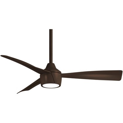 44" Minka Aire Skinnie Bronze LED Modern Wet Rated Fan with Remote