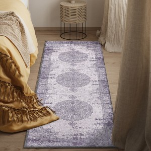 Maxax Machine Printed Vintage Area Rug For Living Room, Hallway Runner, Entryway Rug - 1 of 4