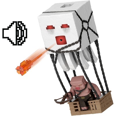 Minecraft Blast Attack Ghast Action Figure Set with Lights, Sounds & More
