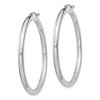 Black Bow Jewelry 3mm, Sterling Silver, Classic Round Hoop Earrings - 45mm (1 3/4 Inch) - 2 of 4