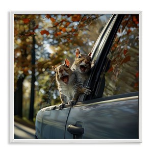 Stupell Industries Funny Squirrel Truck Framed Giclee Art - 1 of 4