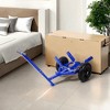 NAYSAYE Log Dolly 440lbs Capacity Heavy Duty Cart with Load Binder and Choker Chain for Easy Log Transport, Blue, 28.3"*34"*50" - 2 of 4