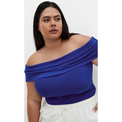 Women's Plus Size Jessa Top - cobalt | CITY CHIC