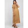 PinkBlush Mustard Floral Smocked Maternity Maxi Dress - 3 of 4
