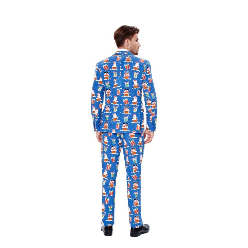 OppoSuits Men's Christmas Suit - Giftmas Eve - Blue, 2 of 5