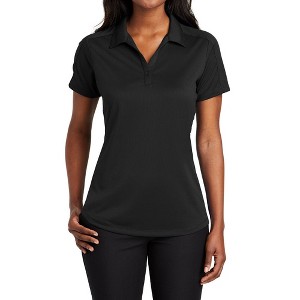 Mafoose Women's Short Sleeve Diamond Jacquard Moisture-Wicking Polo Shirt - 1 of 4