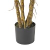 Okak Indoor Artificial Monstera Tree with Grossy Leaves and Rough Trunk, Indoor Faux Plants with Pre-Potted Design, Fake Plants for Indoor, Green - 4 of 4