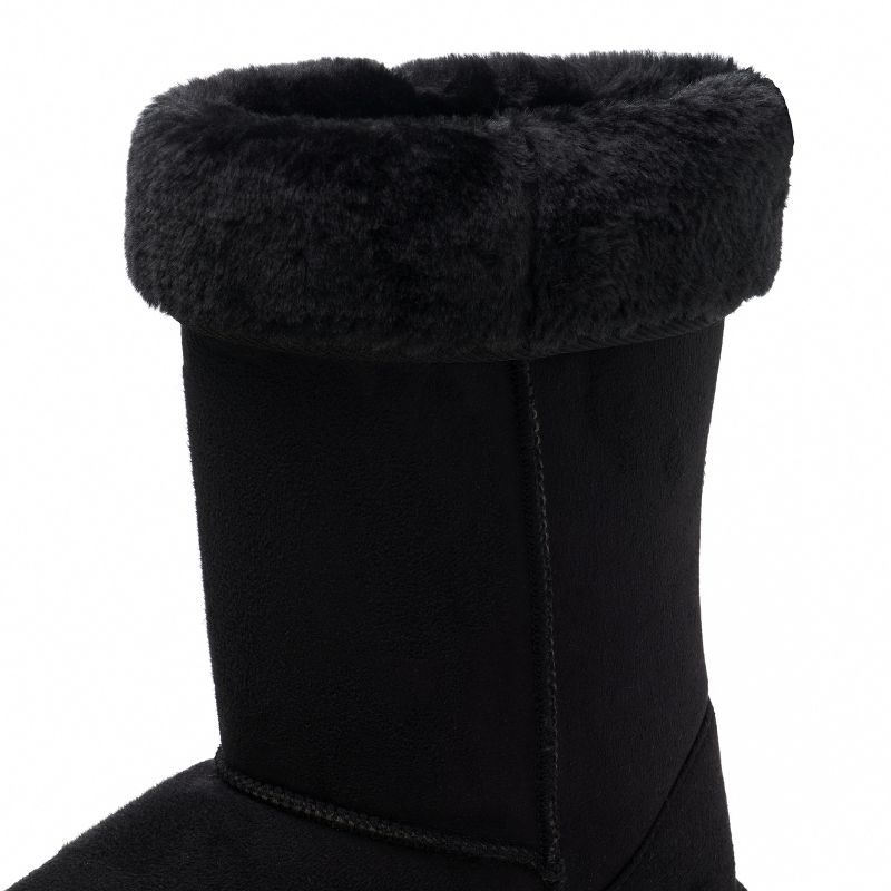 Alpine Swiss Womens 11.5” Tall Mid Calf Winter Boots Faux Shearling Aussie Classic, 2 of 8