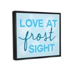 Stupell Industries Love at Frost Sight Pun Black Floater Framed Canvas Wall Art - image 3 of 4