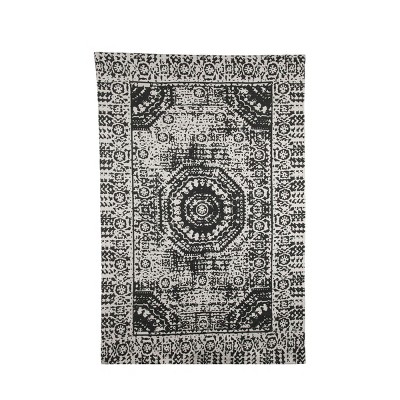 4'x6' Rectangle Hand Made Woven Cotton Accent Rug Multicolored - Foreside Home & Garden