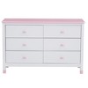Storage Dresser Wood Storage Cabinets Easy Installation Drawer Cabinet With 6 Drawers Storage Cabinet - 4 of 4