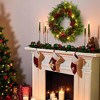 Large Christmas Wreath for Front Door, Artificial Pine Wreath for Fireplaces Porch Walls New Years Christmas Home Hanging Decor - 4 of 4