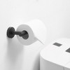 BWE Single Post Toilet Paper Holder Wall Mounted in Matte Black - 3 of 4