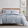 Southshore Fine Living Pure Melody Paisley Oversized ultra-soft Duvet Cover Set with shams - 4 of 4