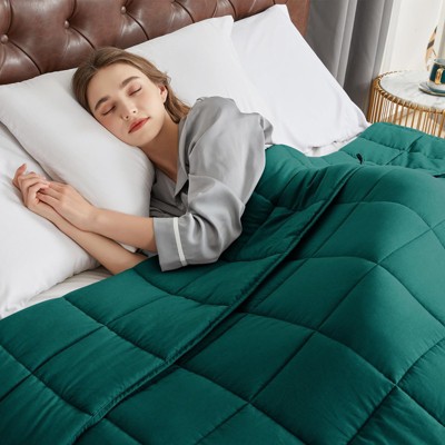 Inhand Weighted Blanket (Queen 60"x80") - Cooling Heavy Blanket with Glass Beads - All-Season Breathable Soft Comfort Microfiber Blanket