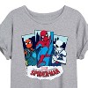 Women's - Marvel - Friendly Neighborhood Spider-Man Suits Oversized Graphic T-Shirt - 2 of 4