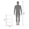 INFURNIC Decorative Wall Shelf 28 Inch Tall Medicine Cabinet with Open and Interior Shelves for Bathroom Storage, White, 13.9"*16.2"*28.6" - 4 of 4