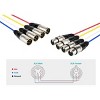 Monoprice 4-Channel XLR Male to XLR Female Snake Cable Cord - 15 Feet- Black/Silver With Metal Connector Housings Plastic And Rubber Cable Boots - 4 of 4