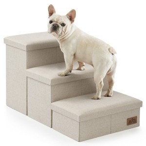 Cozy Kiss Multifunction Dog Stairs with Storage - Foldable Pet Steps and Ramp for Home and Travel - 1 of 4