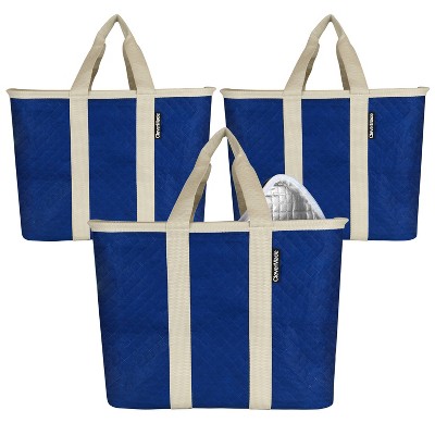 insulated collapsible tote bag