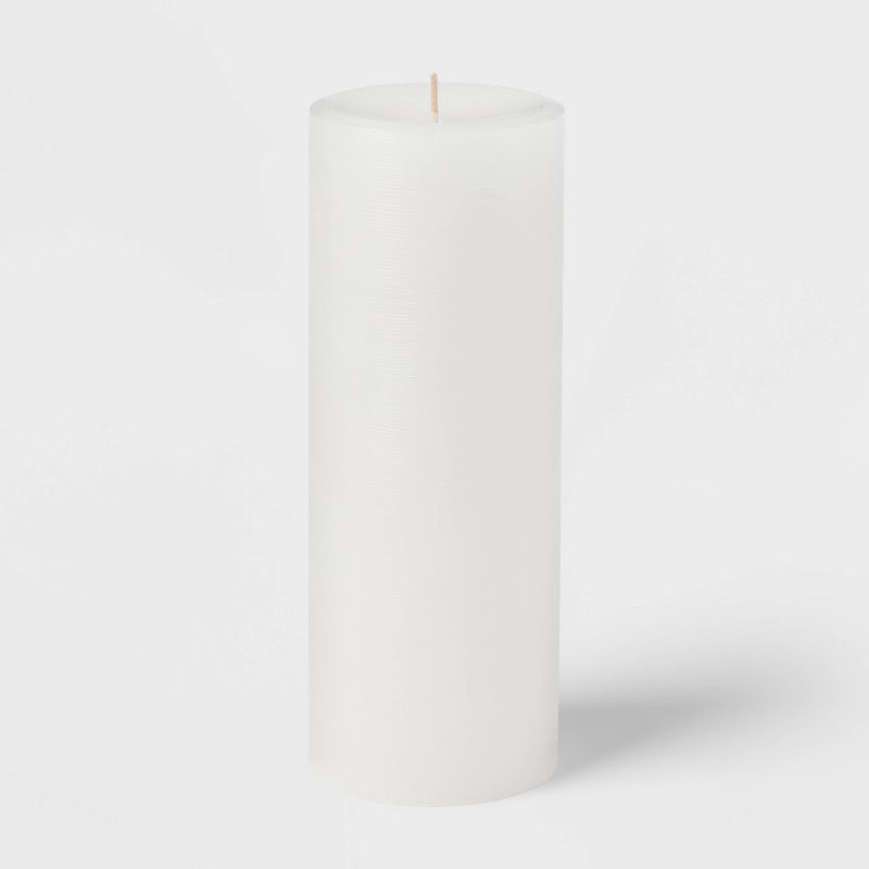 3&#34; x 8&#34; Unscented Candle White - Room Essentials&#8482;, 4 of 5