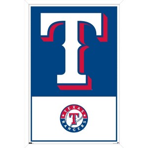 Trends International MLB Texas Rangers - Logo 22 Framed Wall Poster Prints - 1 of 4
