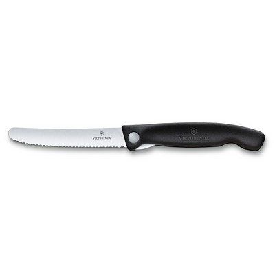 Victorinox black Utility Block with 4 steak knives