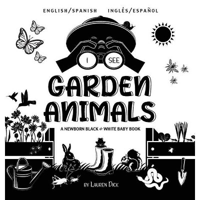 I See Garden Animals - Large Print by  Lauren Dick (Hardcover)