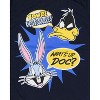 Seven Times Six Looney Tunes Boys' Daffy Duck And Bugs Bunny Catchphrases Kids T-Shirt Blue - 2 of 3
