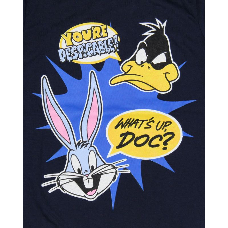 Looney Tunes Boys' Daffy Duck And Bugs Bunny Catchphrases Kids T-Shirt, 2 of 4