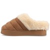 Journee Women's Blair Quilted Round Toe Cushioned Clog Slippers - 2 of 4