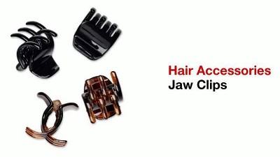 No-Slip Grip® Micro Teeth Extra Hold Claw Hair Clips 4pk