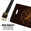 House Of The Dragon Bronze Targaryen Sigil Luggage ID Tags Set of 2 - 2 of 4
