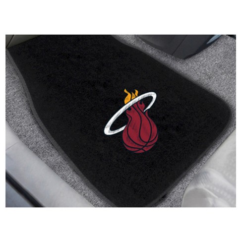 Nba Fan Mats 2pc Embroidered Car Mat Set Miami Heat Target