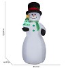 Gemmy Giant Christmas Inflatable Snowman, 10 ft Tall, Multi - 3 of 4