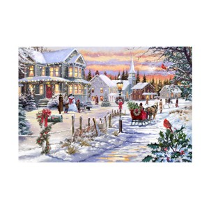 Trademark Fine Art -The Macneil Studio 'Bringing Home The Tree' Canvas Art - 1 of 4