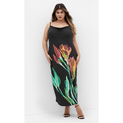 Women's Plus Size Averi Dress - black | CITY CHIC