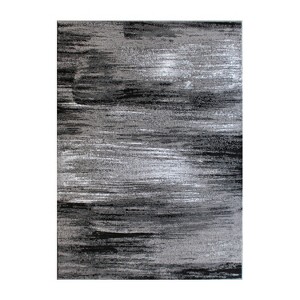 Emma and Oliver Ultra Soft Shaded Look Olefin Accent Rug with Natural Jute Backing - 1 of 4