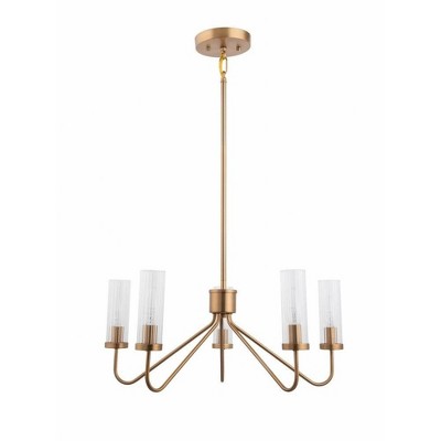 Brio Lighting Flux 5 - Light Chandelier in  Gold