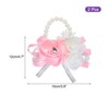 Unique Bargains Decorative Wedding Prom Party Artificial Rose Wrist Corsages 2 Pcs - 2 of 3