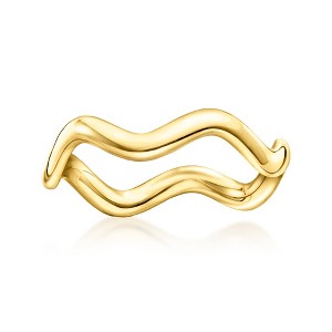 RS Pure by Ross-Simons 18kt Gold Vermeil Wavy Ring - 1 of 4