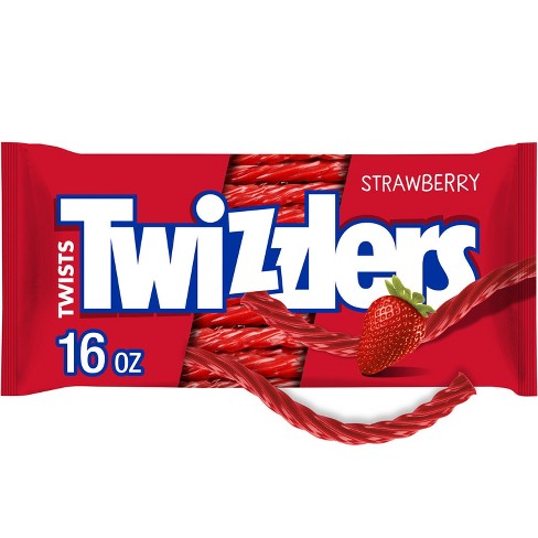 Twizzlers Strawberry Flavored Licorice Twists, Low Fat Candy - 16oz - image 1 of 4