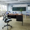 Flash Furniture Cambridge Commercial Grade Single Pedestal Desk with Locking Drawers and Metal Frame - 2 of 4